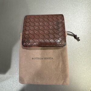Bottega Veneta Dark Brown Intrecciato Wallet
